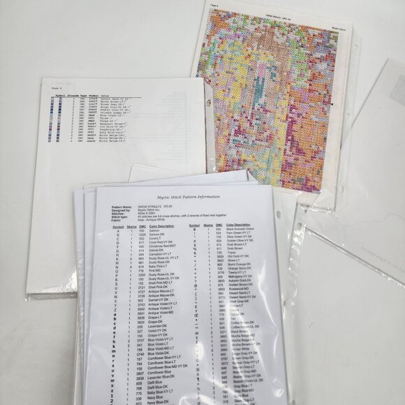 Lot of 9 Mystic Stitch Cross Stitch Patterns Nicky Boehme Christmas Floral - Picture 13 of 14